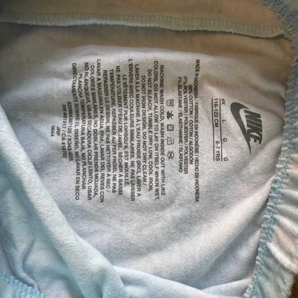 Nike Blue Leggings Paw Prints Girls Size‎ 6x - Picture 3 of 4